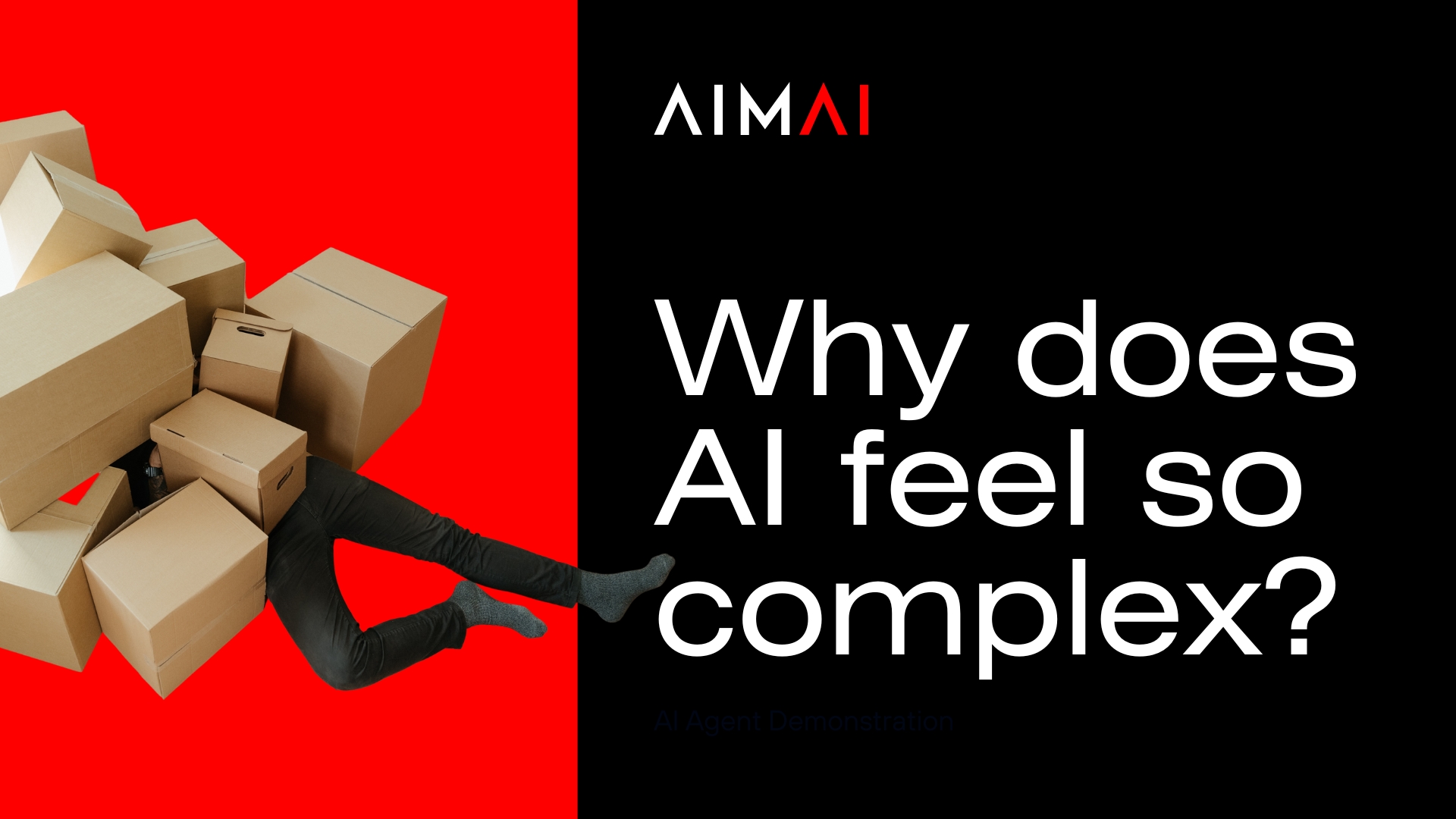 Custom AI agent by AIMAI – AI agency specialising in Artificial Intelligence, business automation, productivity, and digital transformation. Why does AI feel so complicated